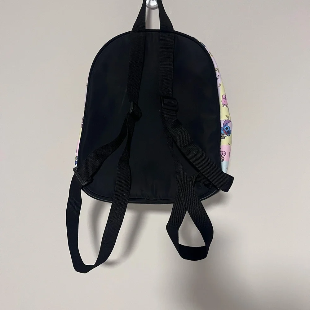 Disney Lilo & Stitch Mini Backpack Pastel Allover Print Zipper Bag